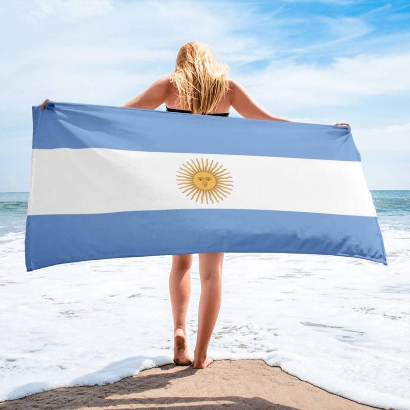 Argentina Flag Towel Flagtowels Com